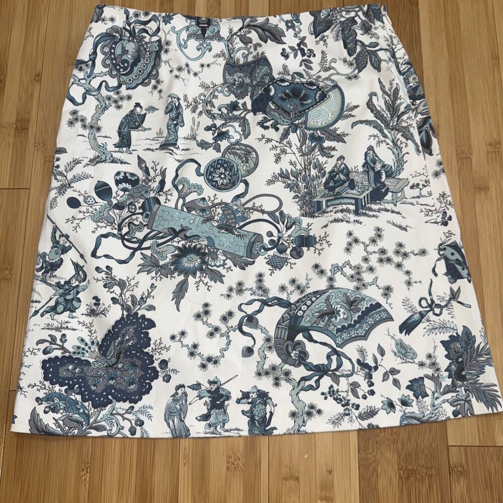Vintage Real Clothes Saks Fifth Avenue Chinoiserie design Skirt Size 6 Women’s